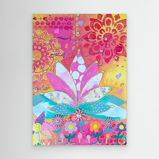 Silent Bloom - Lotus Canvas Print