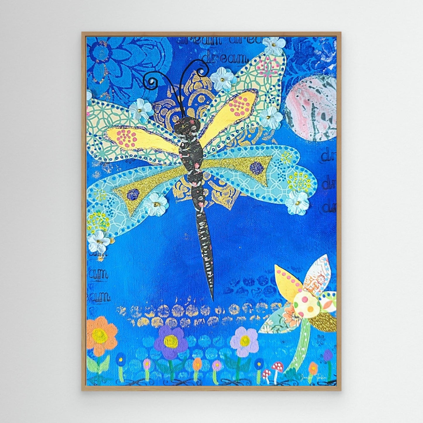 Glimmer Spirit - Dragonfly Canvas Print