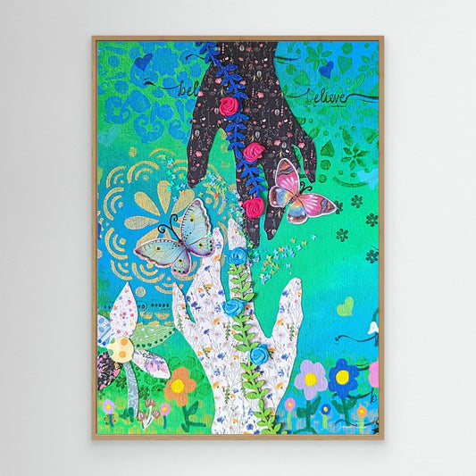 Where We Meet - Touch Canvas Print