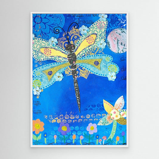 Glimmer Spirit - Dragonfly Canvas Print 