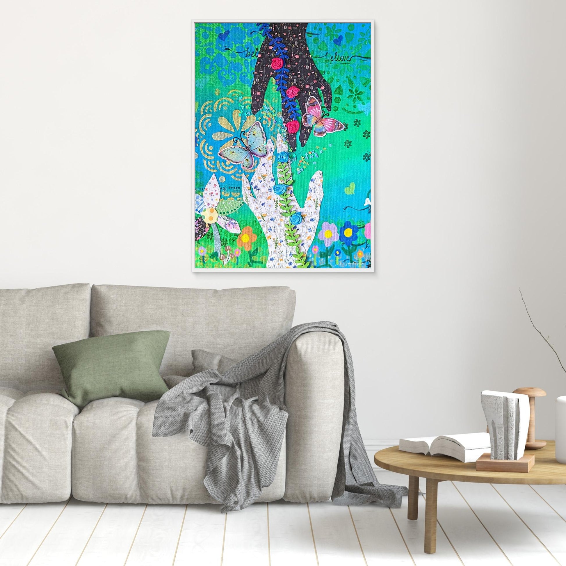 Where We Meet - Touch Canvas Print