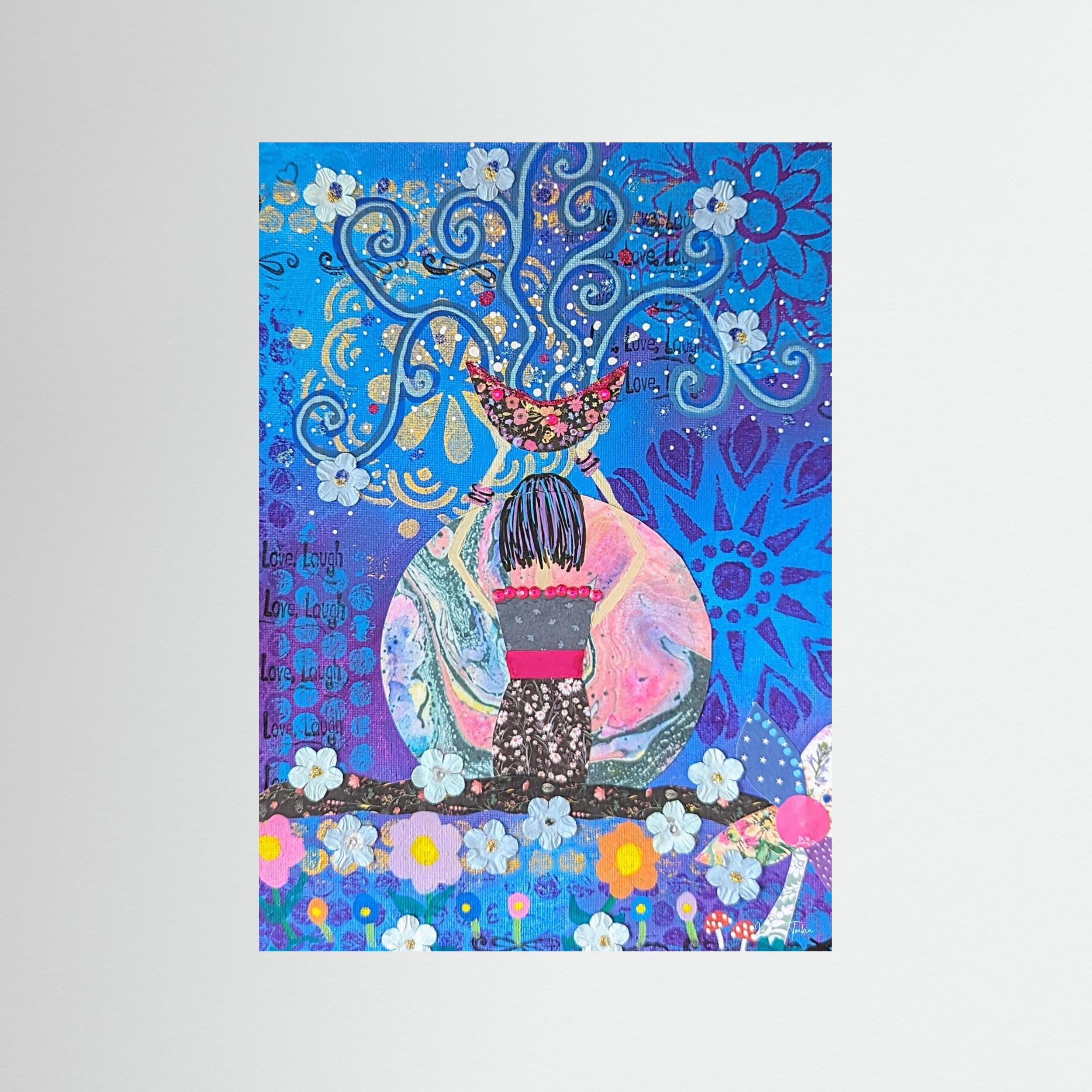 アート・デザイン・音楽 Jean Rustin: Celeste Psichiatrico 00-07 Intentions of the Ethers - Celeste Fine Art Print – Janine Tonkin Art