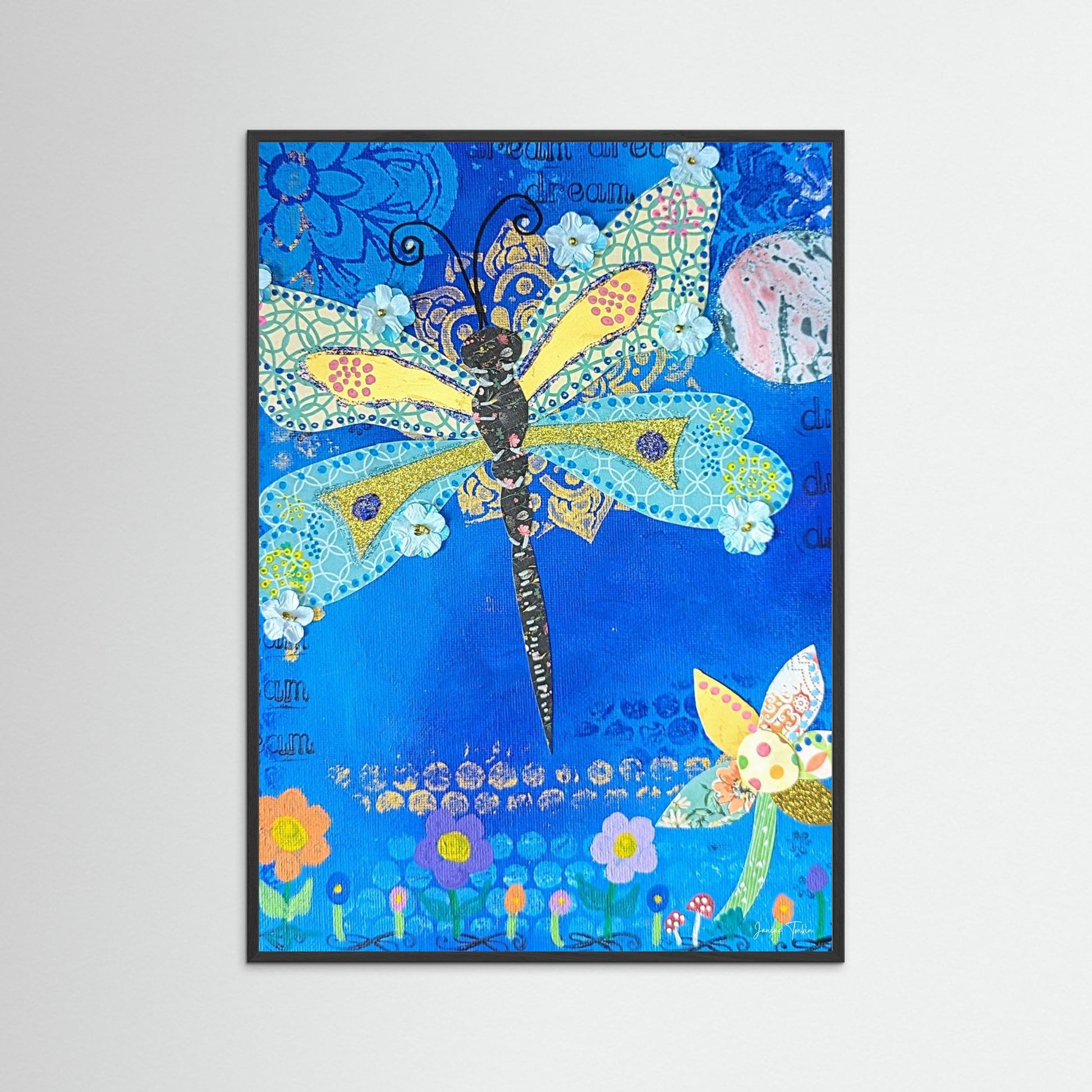 Glimmer Spirit - Dragonfly Fine Art Print 
