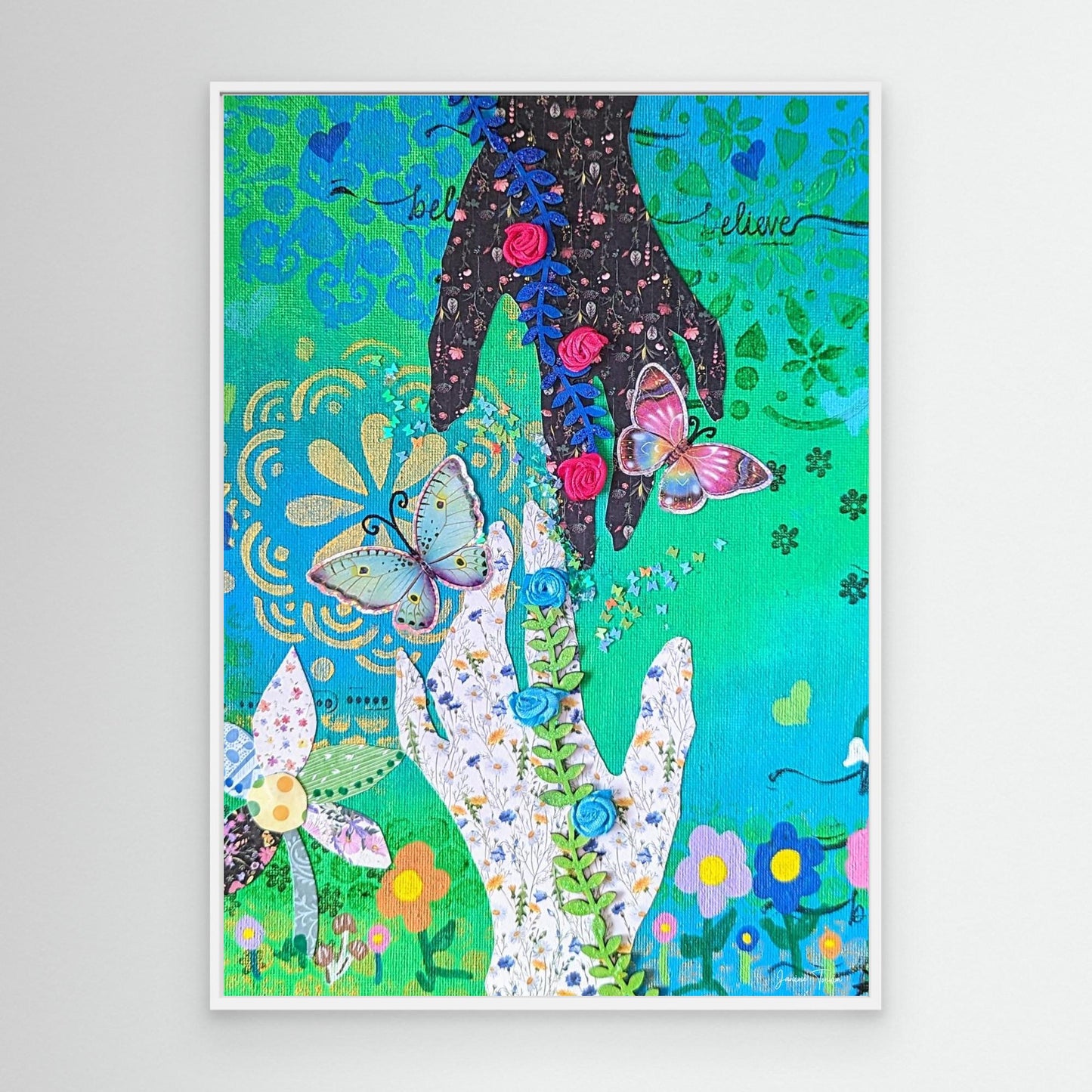 Where We Meet - Touch Canvas Print