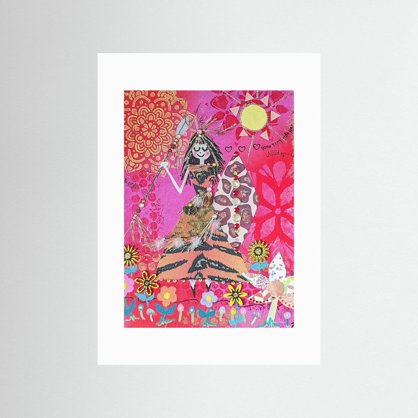 Rising Warrior Woman - Bellatrix Fine Art Print 