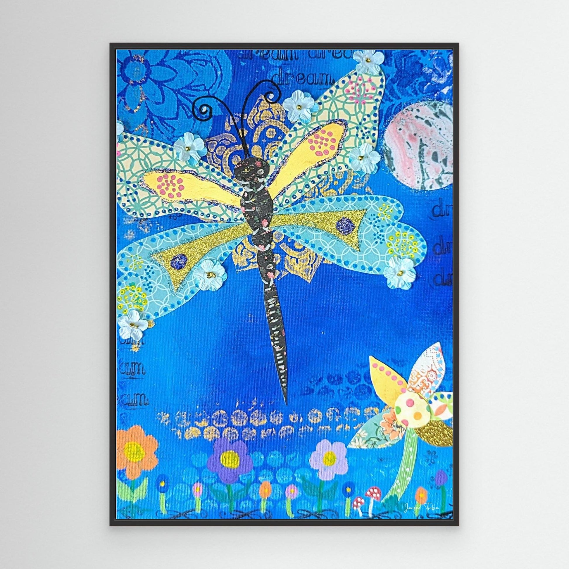 Glimmer Spirit - Dragonfly Canvas Print 