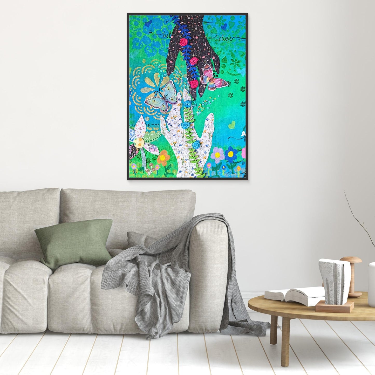 Where We Meet - Touch Canvas Print