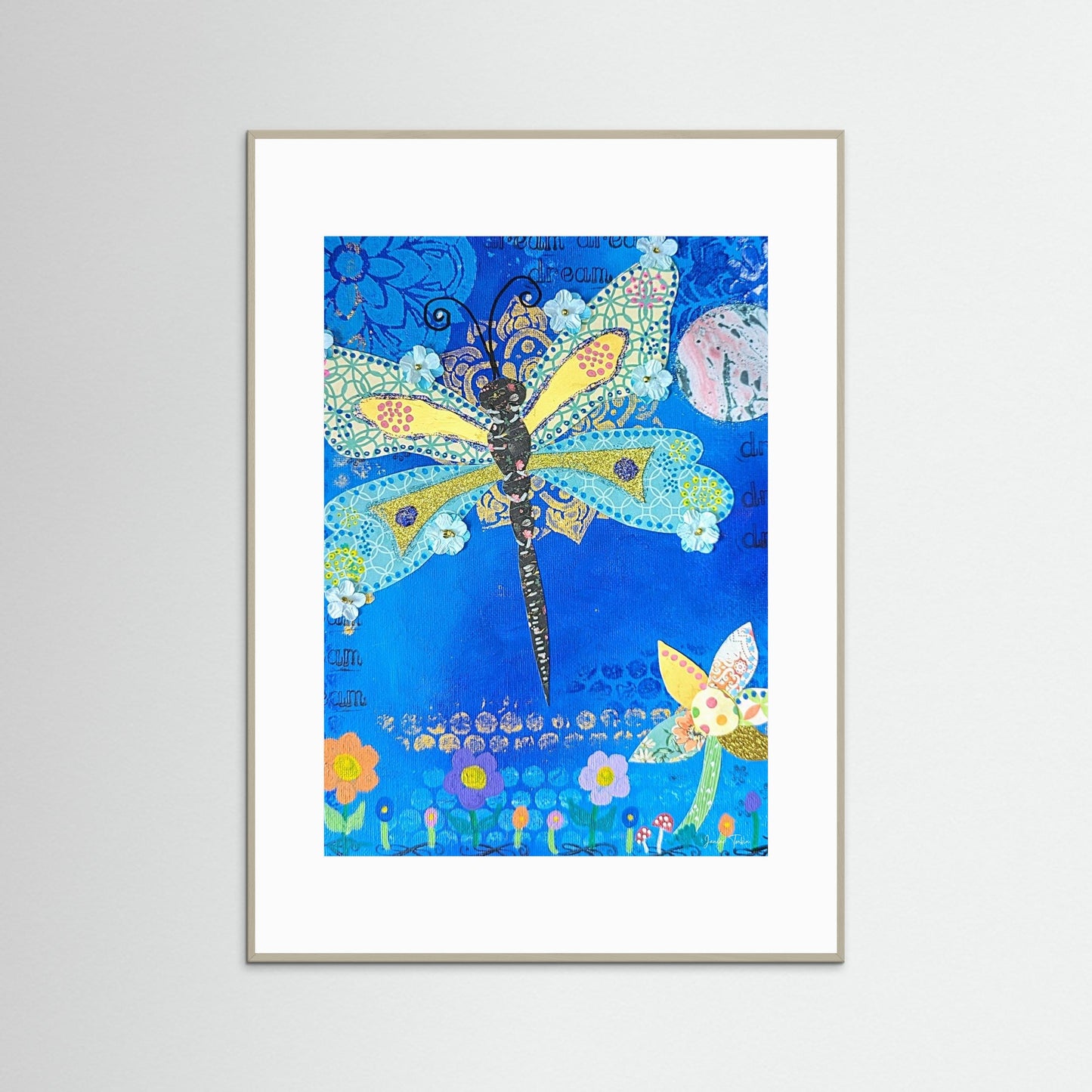 Glimmer Spirit - Dragonfly Fine Art Print 