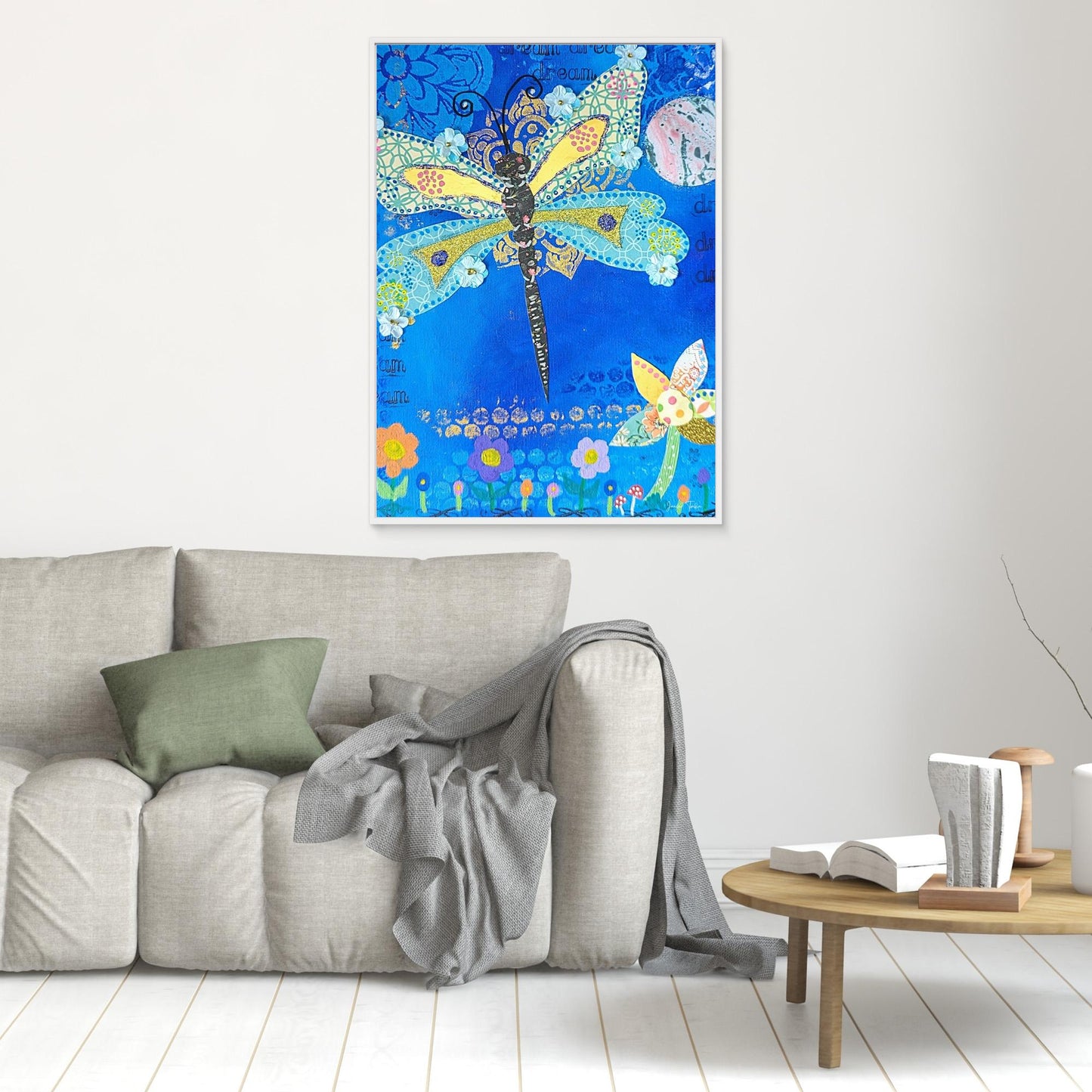 Glimmer Spirit - Dragonfly Canvas Print 