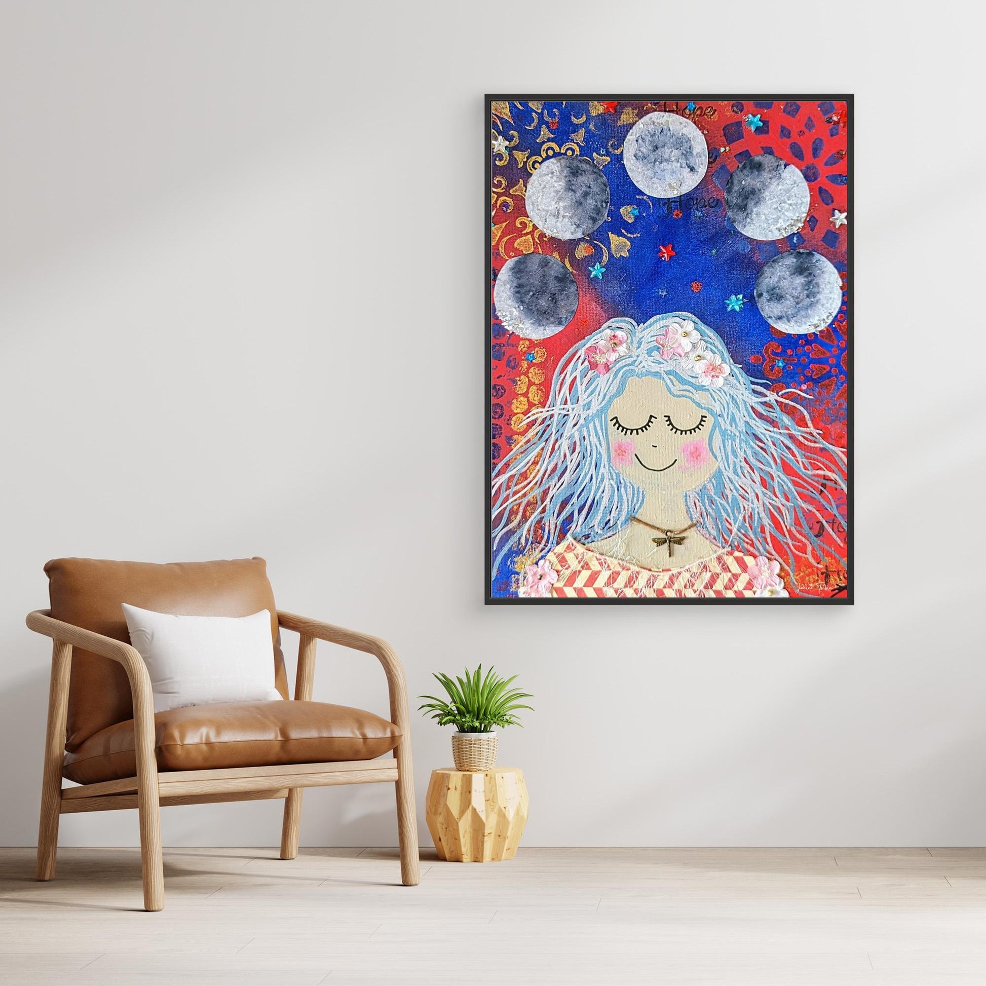 Deep-Rooted Wise Woman - Veta Canvas Print 