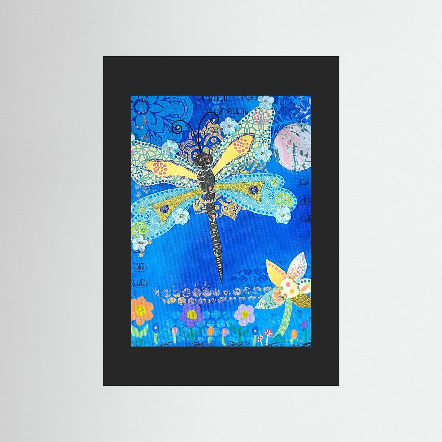 Glimmer Spirit - Dragonfly Fine Art Print 