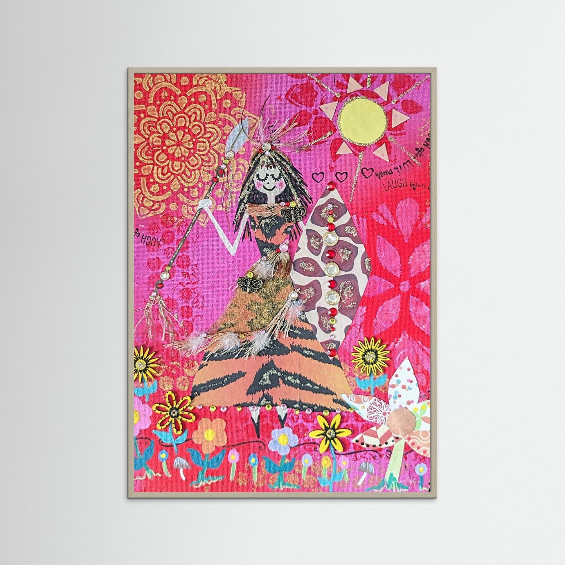 Rising Warrior Woman - Bellatrix Fine Art Print 