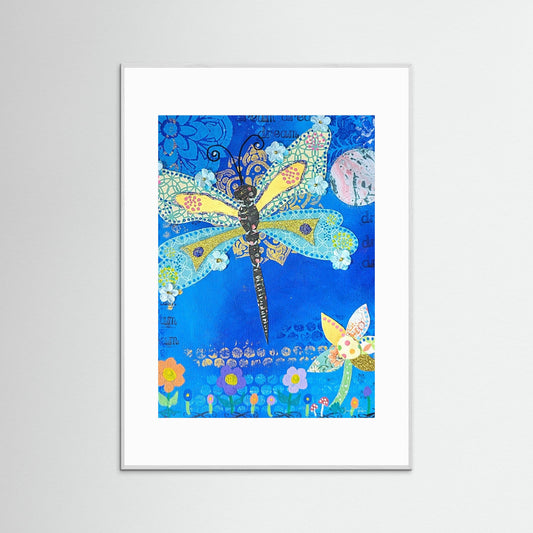 Glimmer Spirit - Dragonfly Fine Art Print 