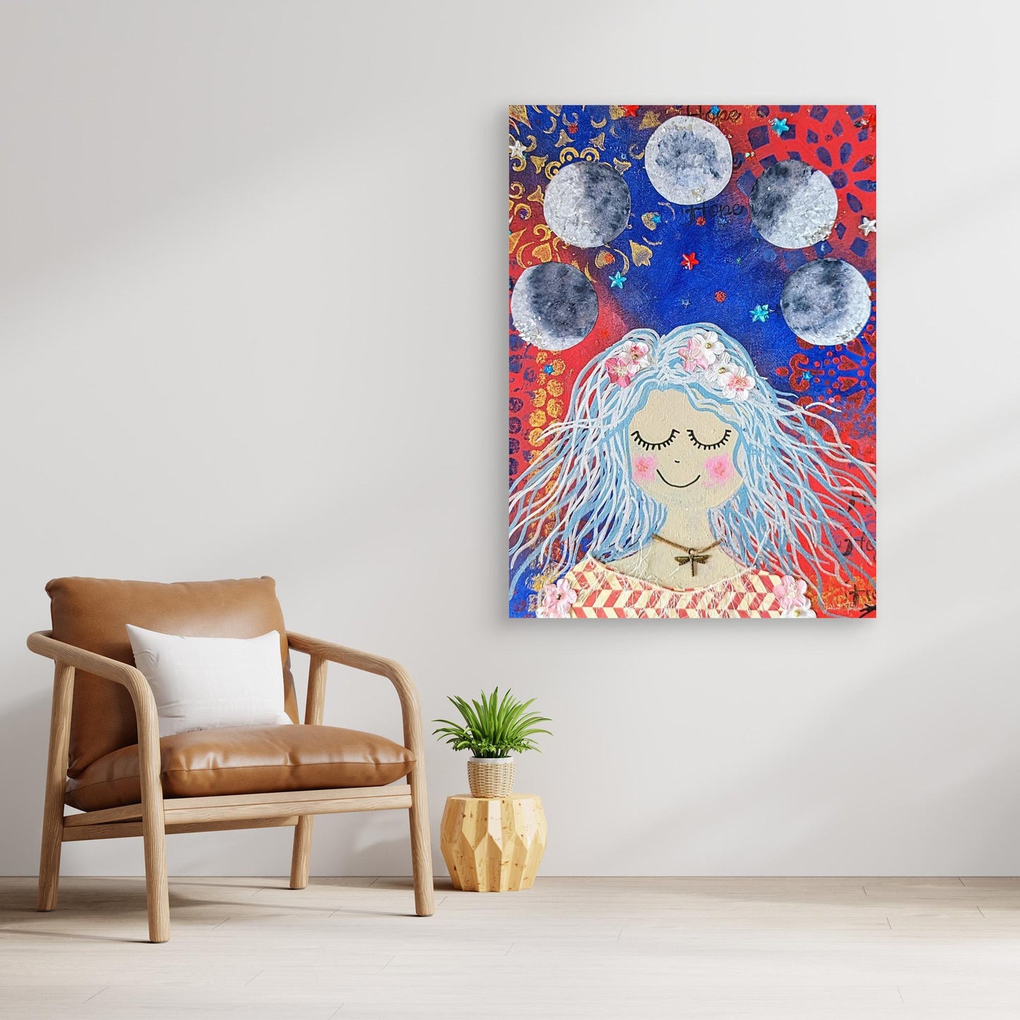 Deep-Rooted Wise Woman - Veta Canvas Print 