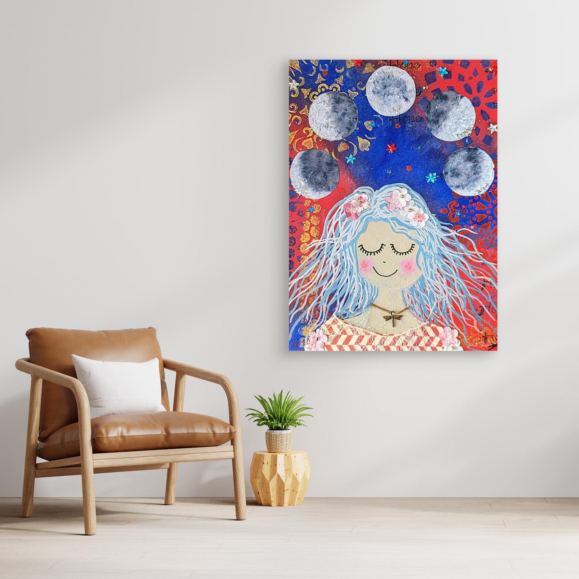 Deep-Rooted Wise Woman - Veta Canvas Print 