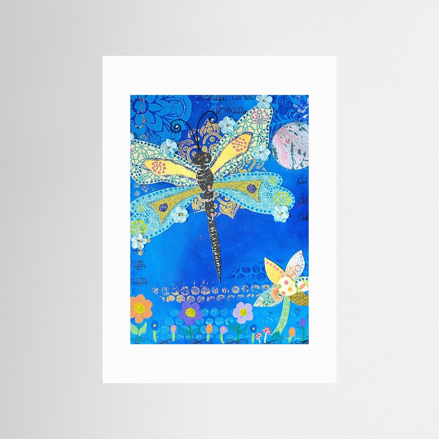 Glimmer Spirit - Dragonfly Fine Art Print 