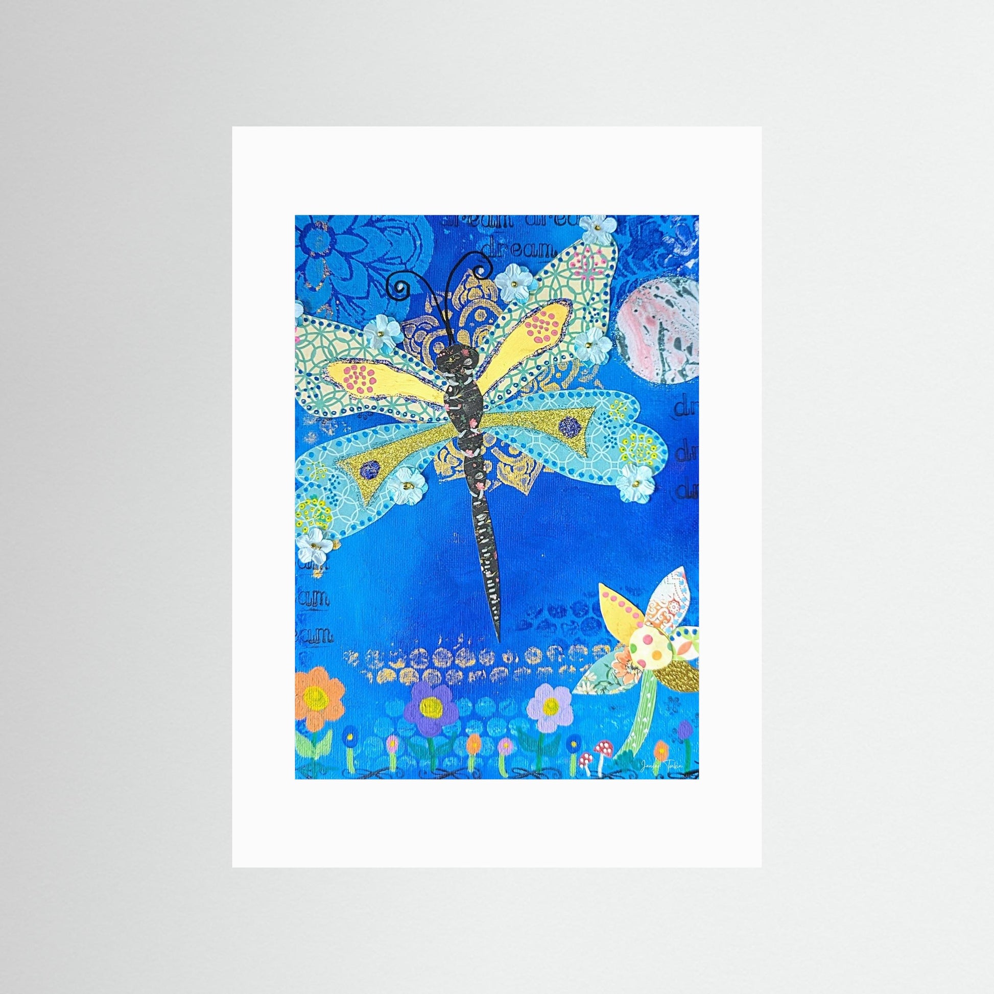 Glimmer Spirit - Dragonfly Fine Art Print 