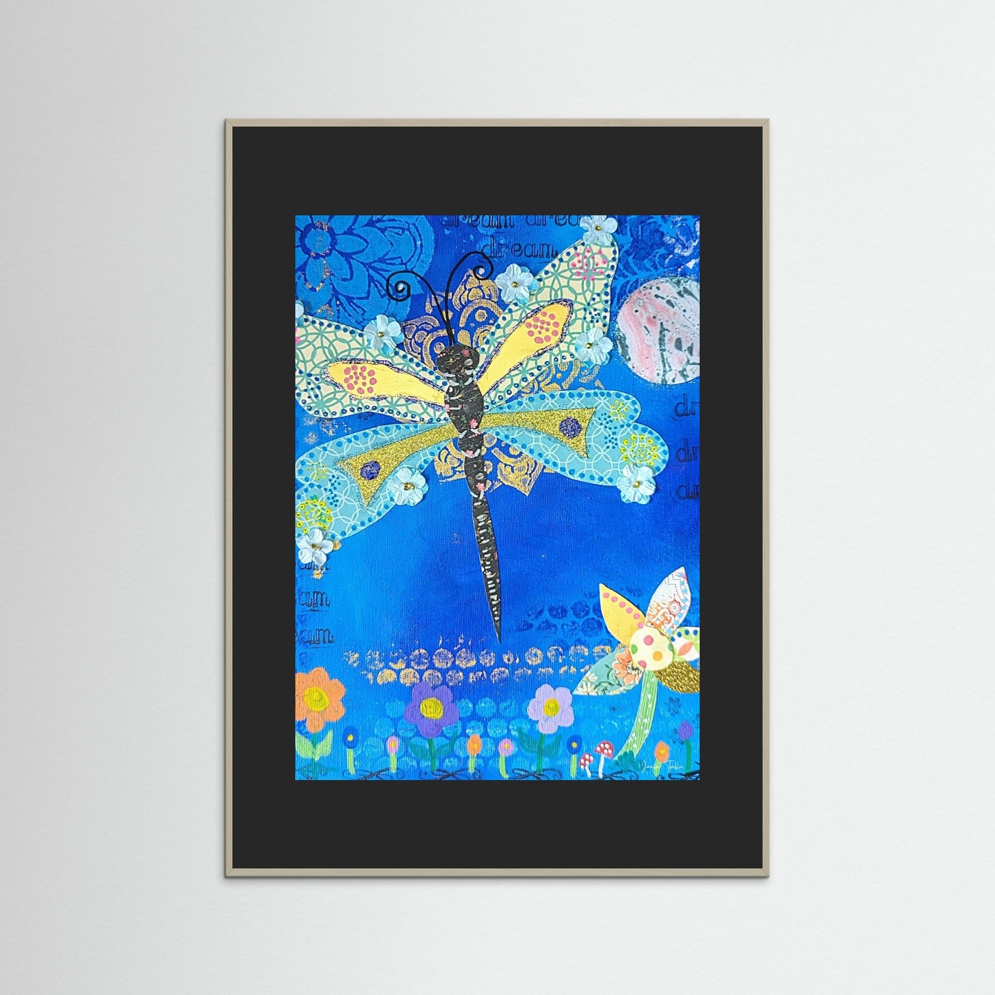 Glimmer Spirit - Dragonfly Fine Art Print 