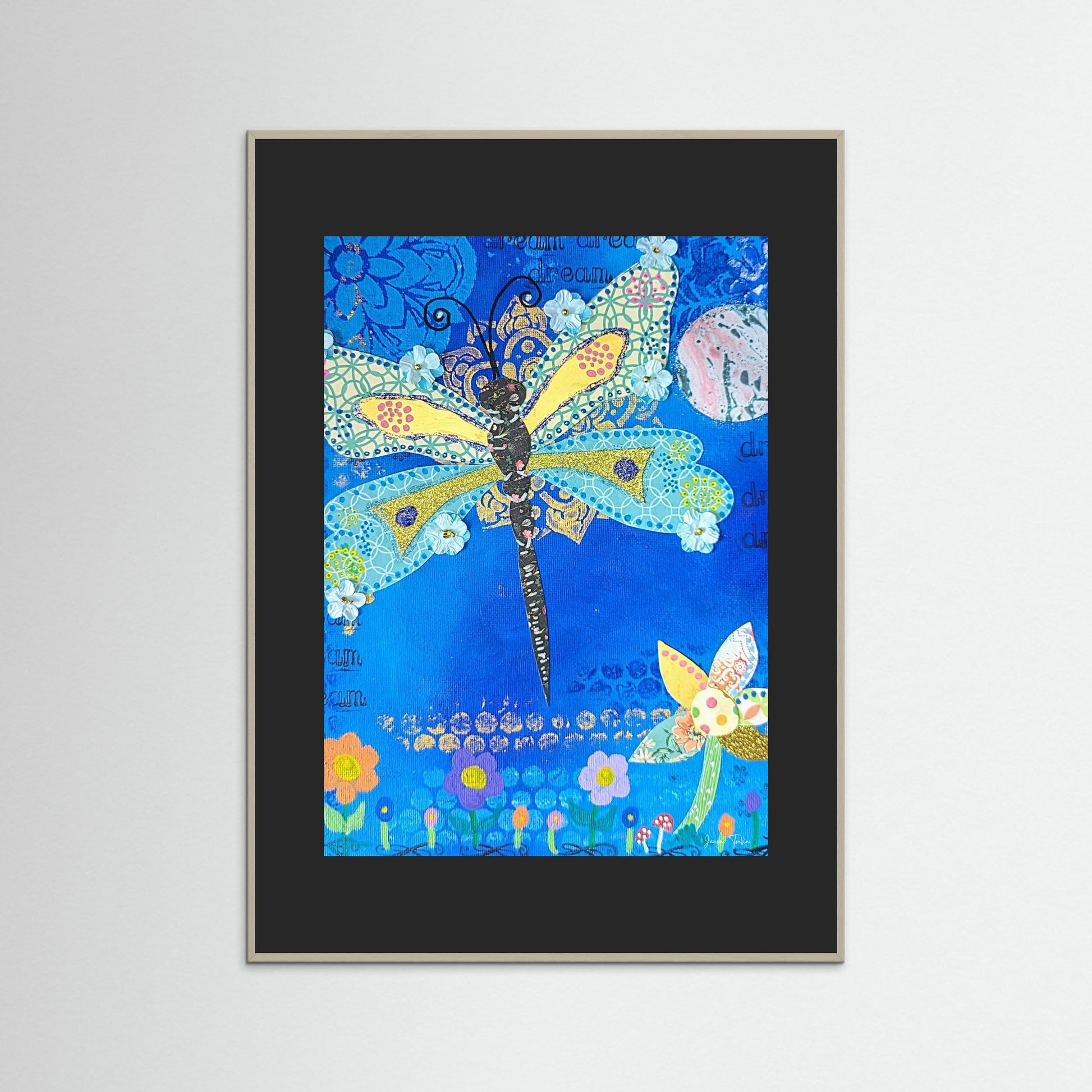 Glimmer Spirit - Dragonfly Fine Art Print 
