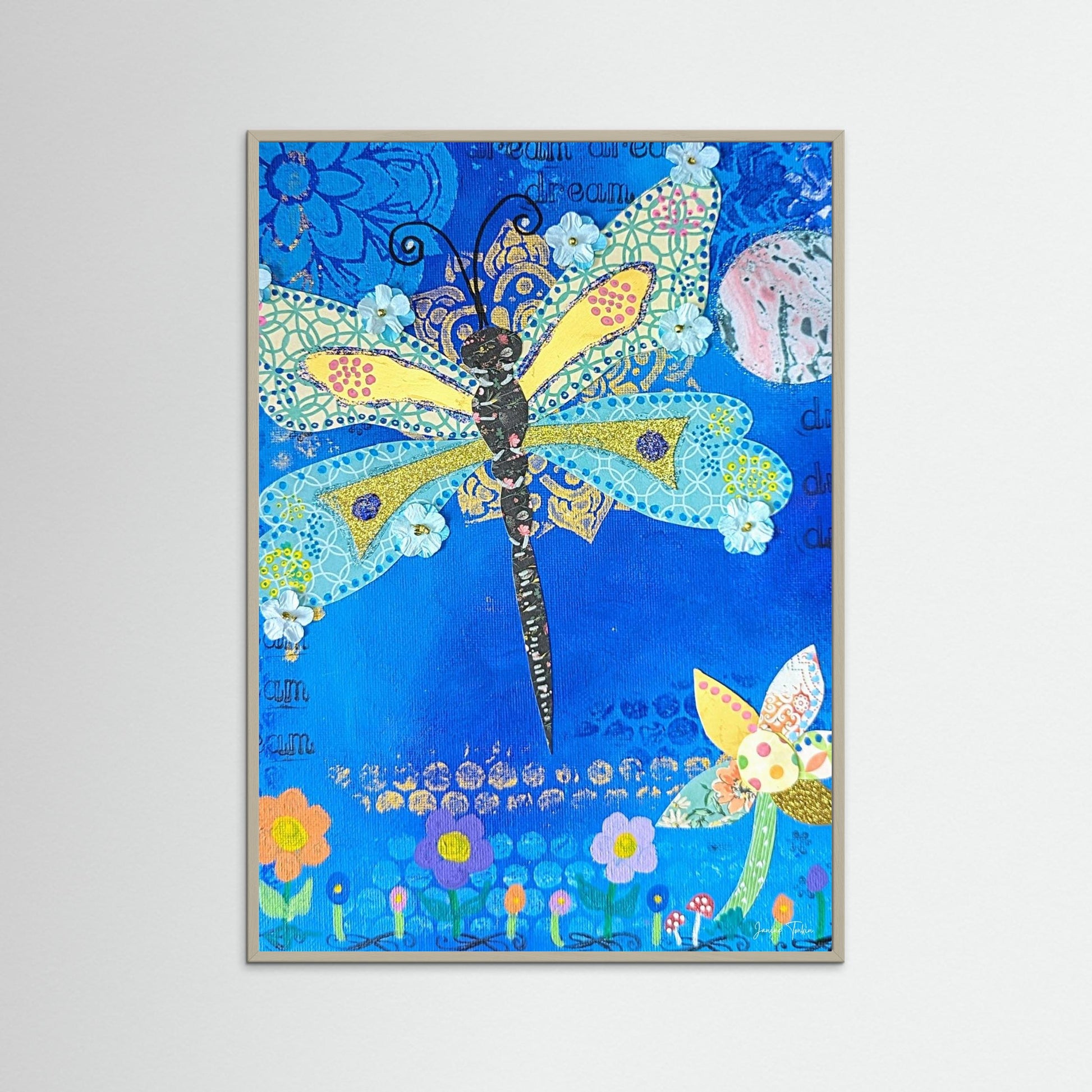Glimmer Spirit - Dragonfly Fine Art Print 