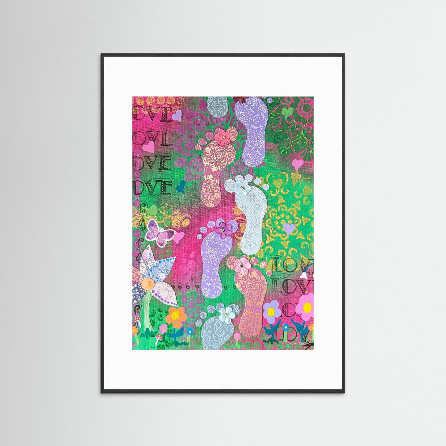 Stepping Forward - Footprints Fine Art Print 