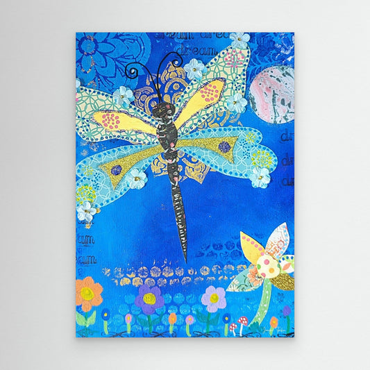 Glimmer Spirit - Dragonfly Canvas Print 