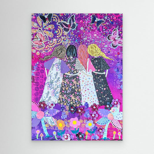 Threaded Together - Connection Canvas Print 