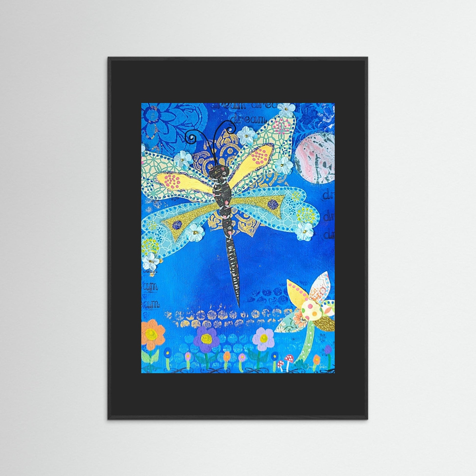 Glimmer Spirit - Dragonfly Fine Art Print 