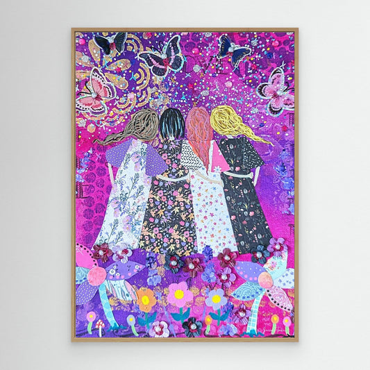Threaded Together - Connection Canvas Print 