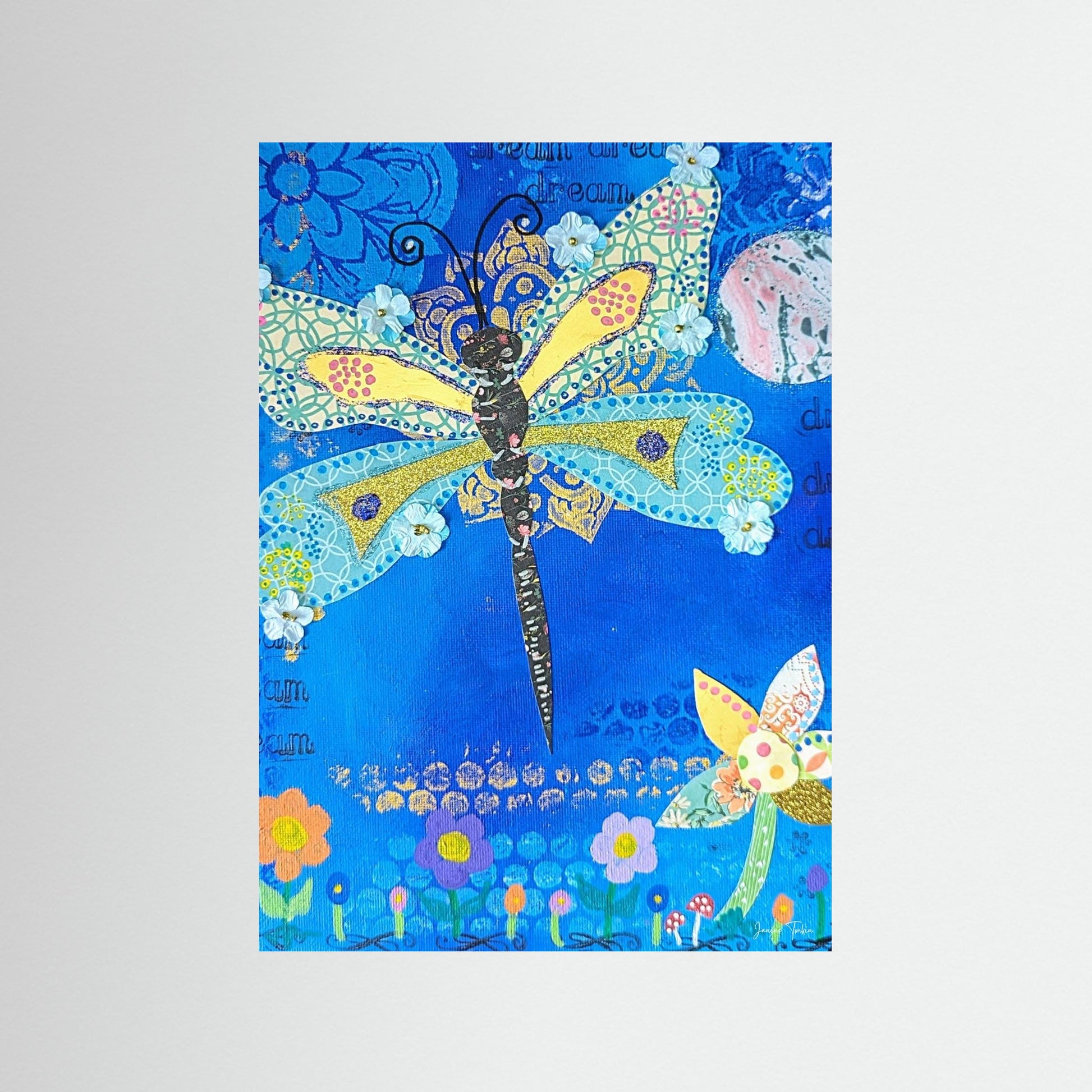 Glimmer Spirit - Dragonfly Fine Art Print 