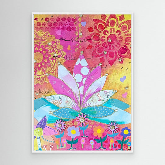 Silent Bloom - Lotus Canvas Print
