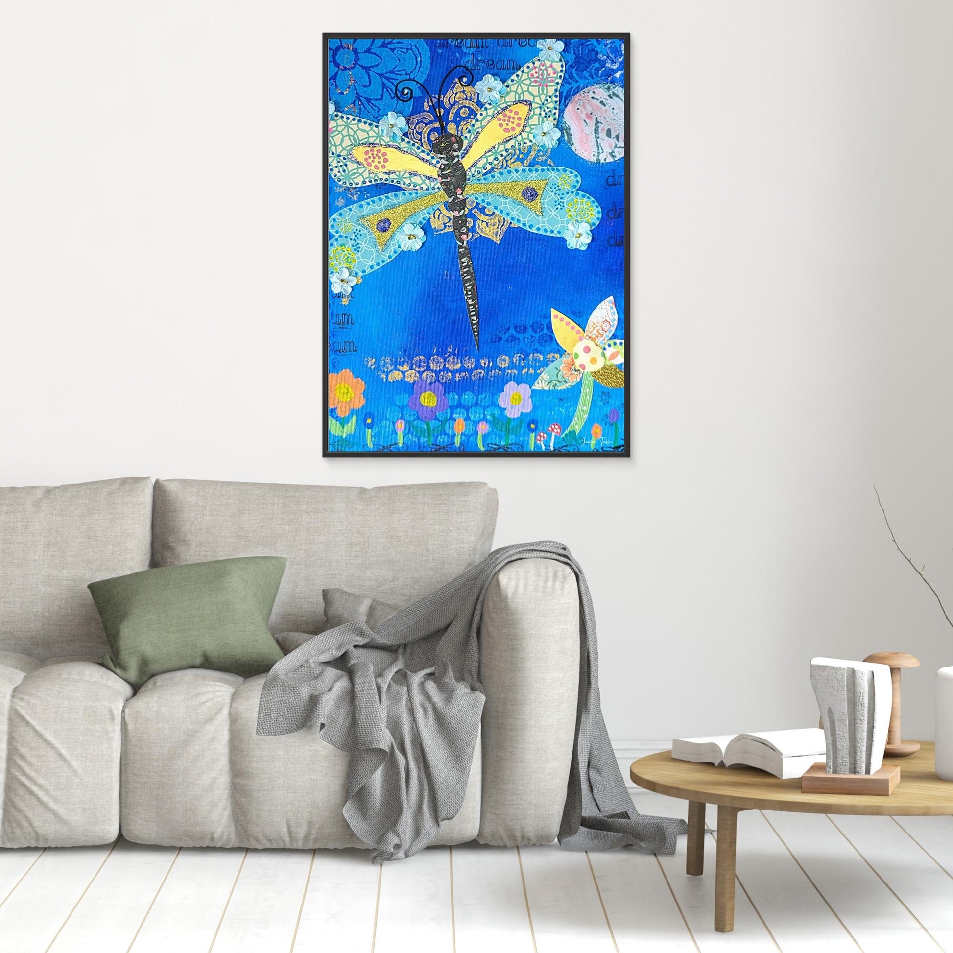 Glimmer Spirit - Dragonfly Canvas Print 
