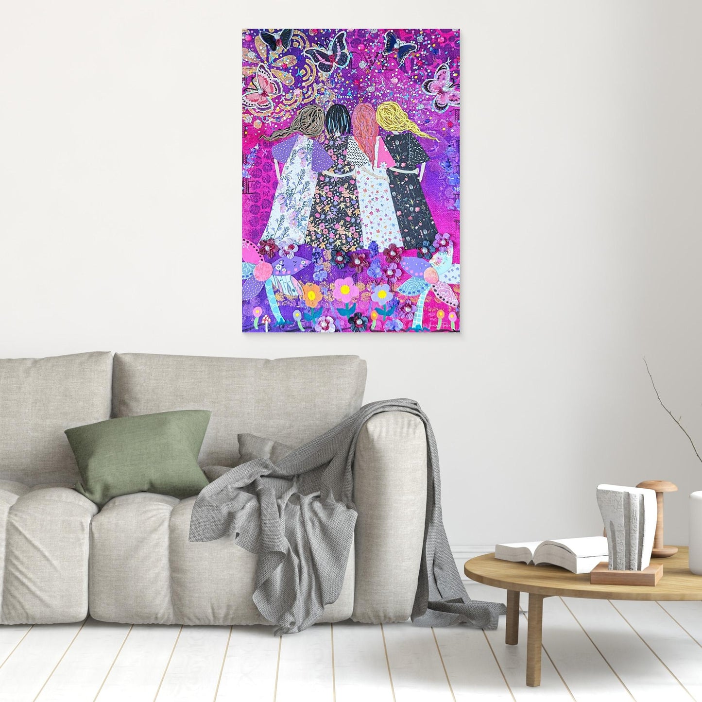 Threaded Together - Connection Canvas Print 