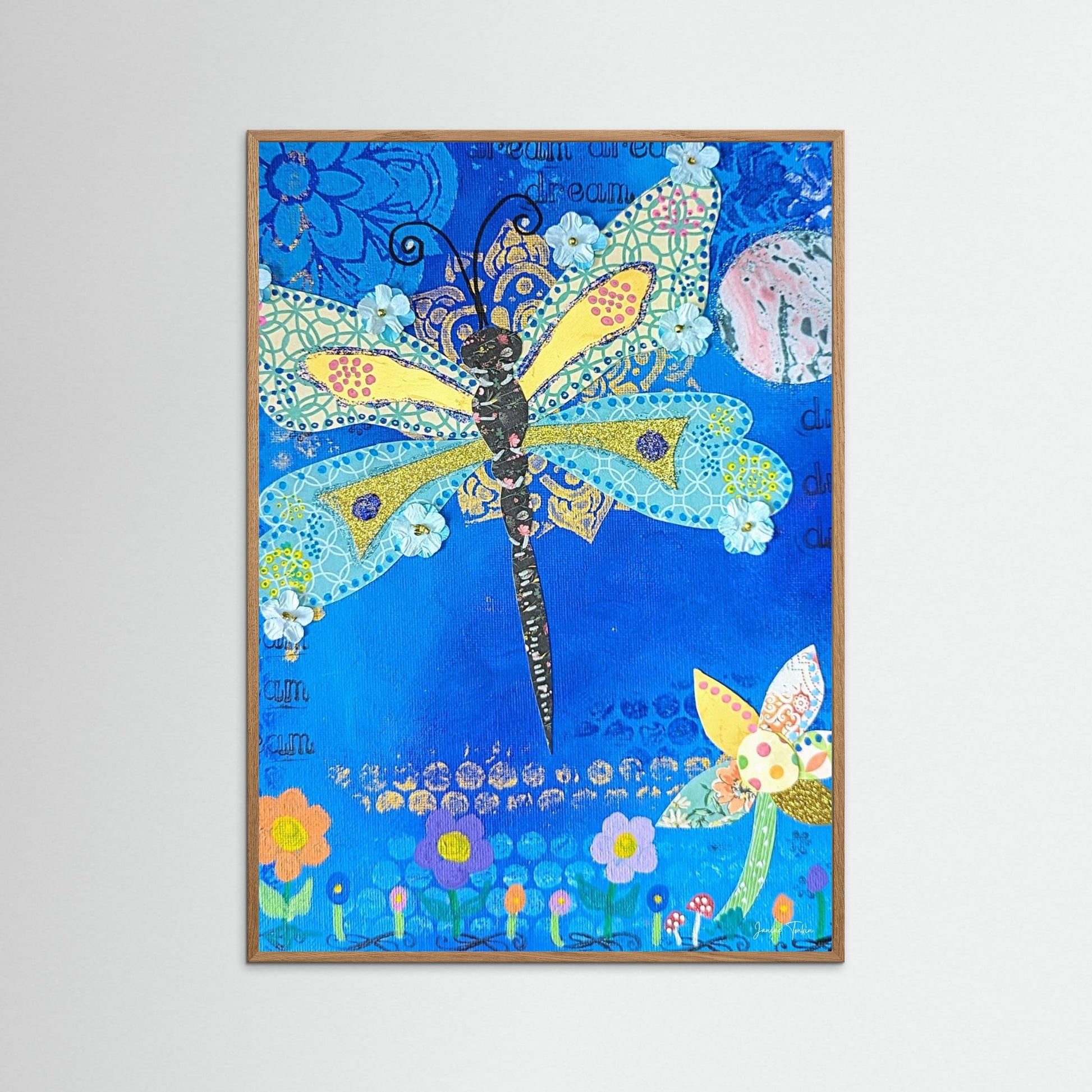Glimmer Spirit - Dragonfly Fine Art Print 